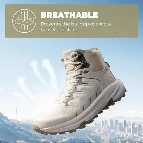Women's Waterproof Arch Support Hiking Boots — comfortable & slip-resistant