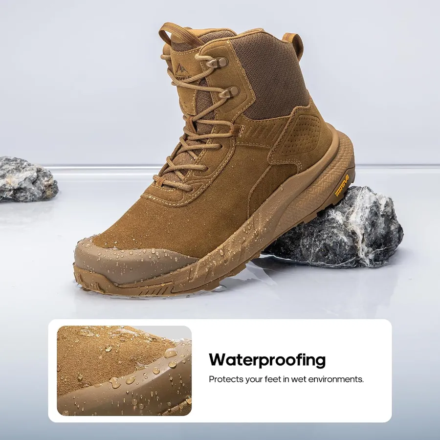 Men's 8-Inch Waterproof Tactical Boots — waterproof build