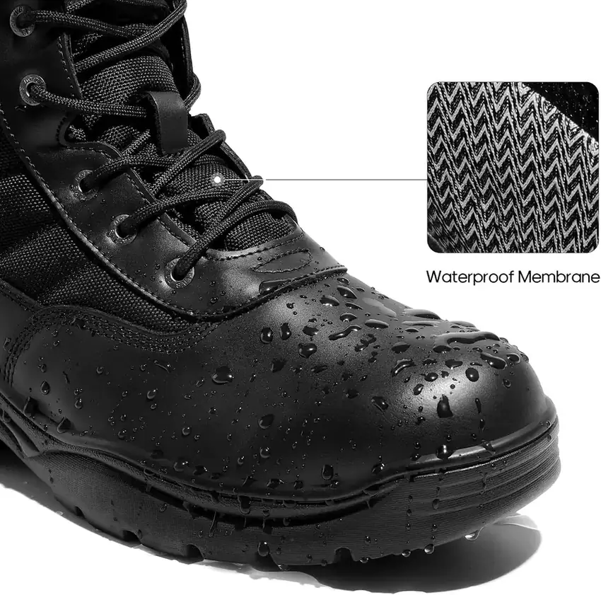 Men's Waterproof Military Work Boots 6 Inch — waterproof