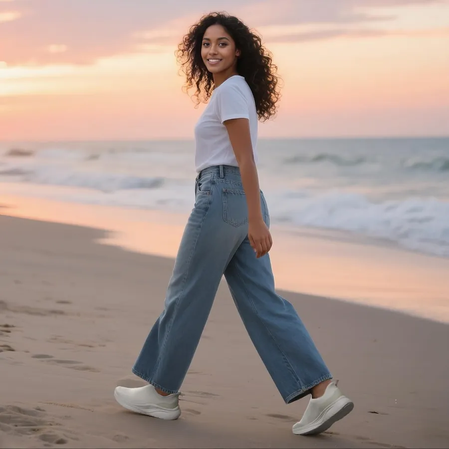 Women's SwiftSleek Hands-Free Walking Sneakers — soft & comfortable