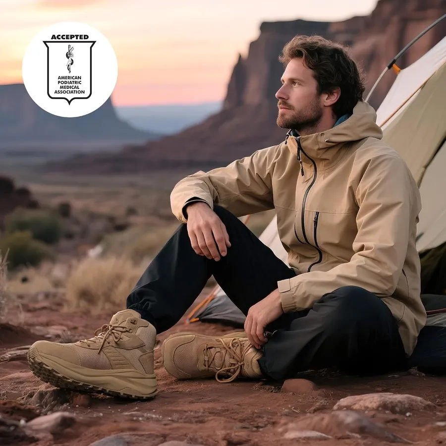 Men's Wide Toe Box Hiking Boots — low drop design