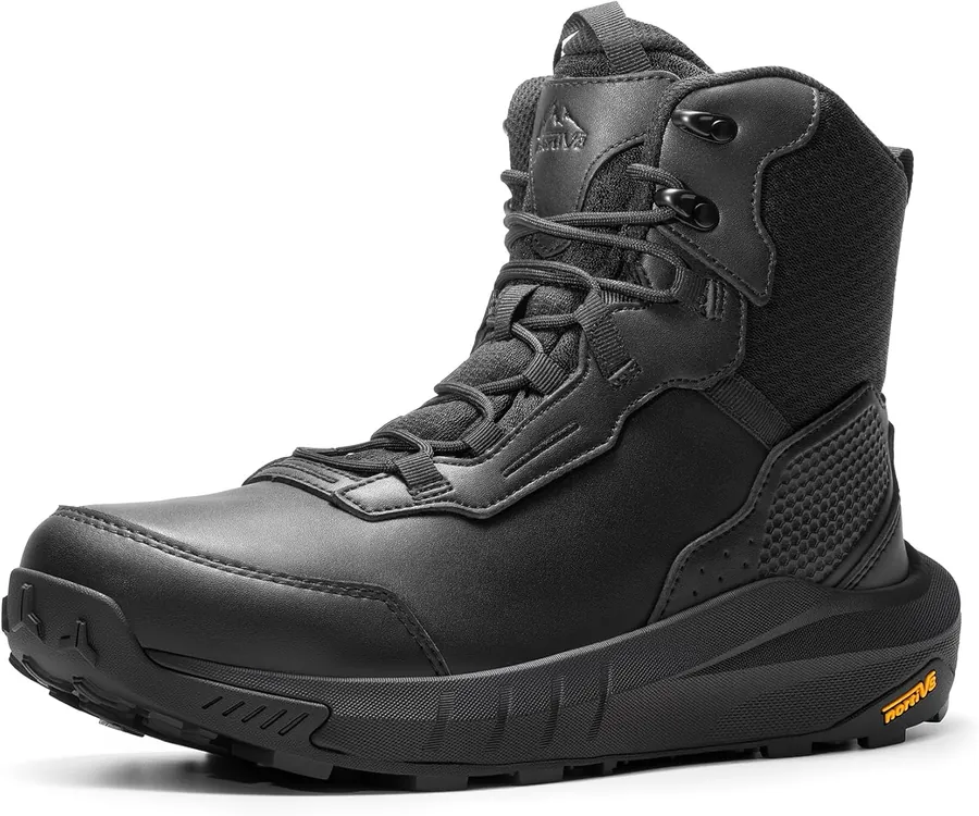 Men's Waterproof Tactical Work Boots Leather