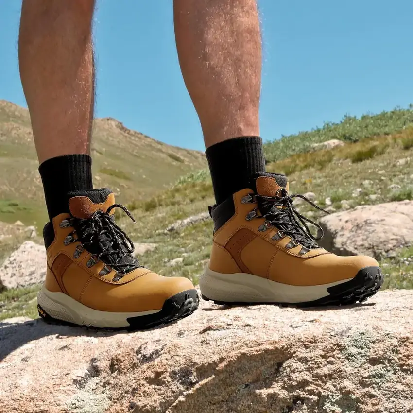 Men's Waterproof Leather Hiking Boots — lightweight cushioning