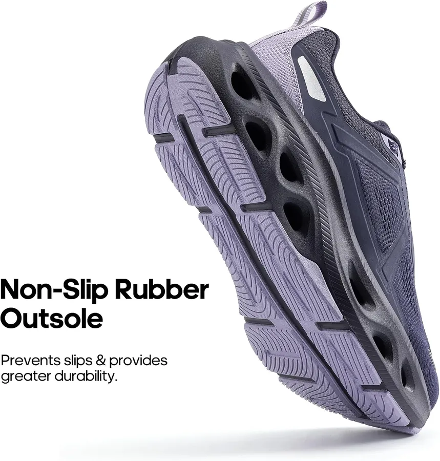 Women's Cushioned Walking Sneakers — breathable upper