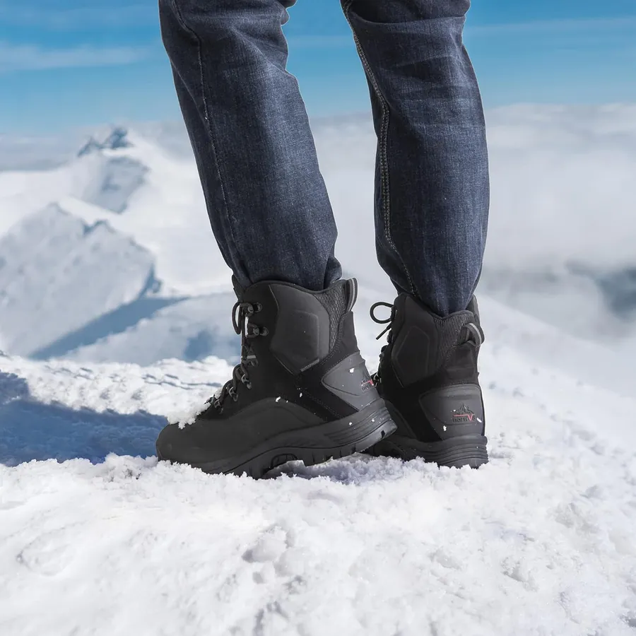Men's TUNDRA Waterproof Insulated Snow Boots — 200g high-quality insulation material