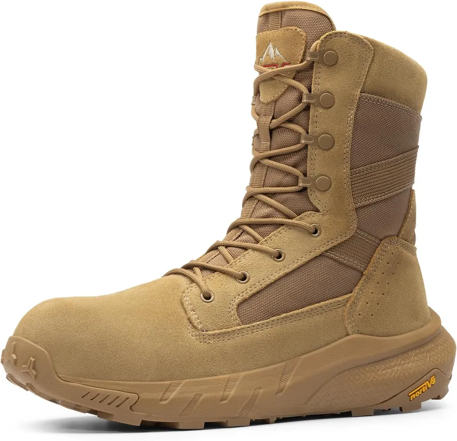 Men's Composite Toe Work Boots Side Zipper