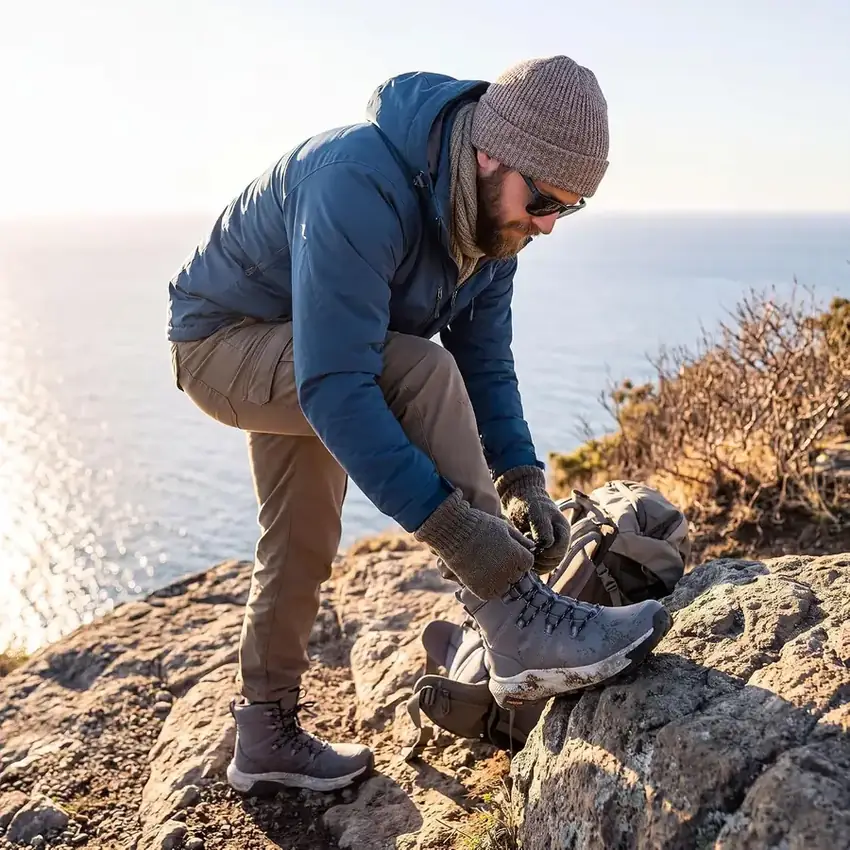 Men's Wide Winter Boots Grip on Snow Ice — warm & comfortable