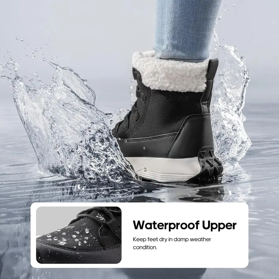 Women's Fold-Over Winter Snow Boots — winter style